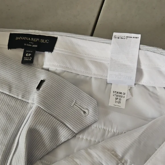 Banana Republic White Sloan Crop Pants - Picture 7 of 11